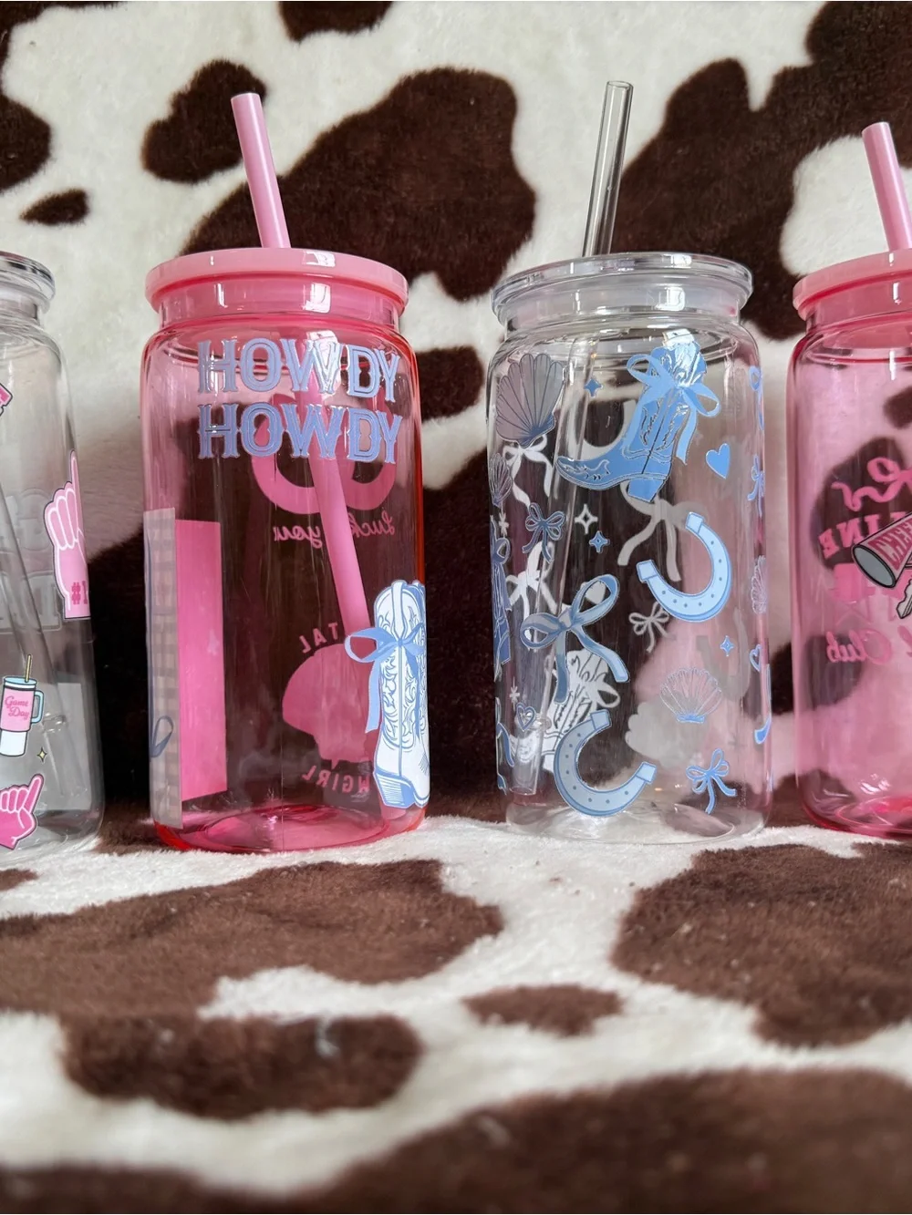 Pink Coastal Cowgirl Lucky You Straw Tumbler - Home Party Supplies